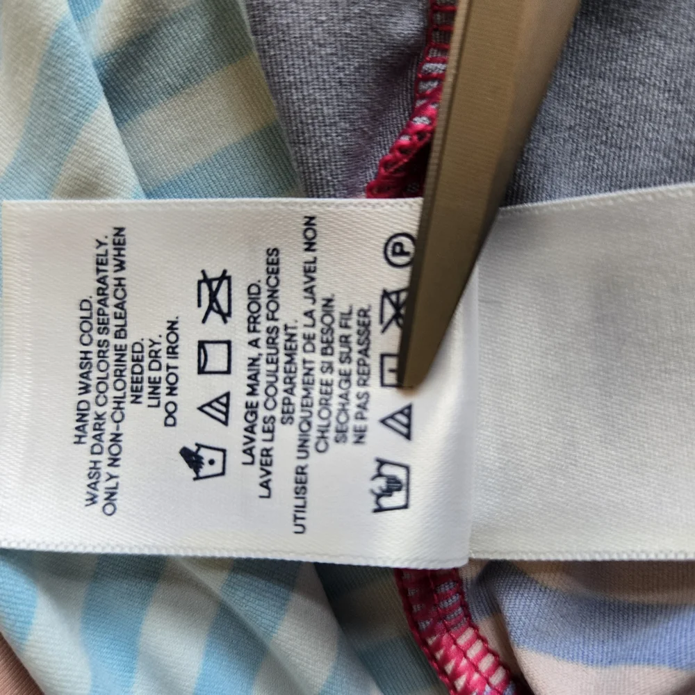 Lands' End Striped Shirt in Blue and Pink - Picture 4 of 6